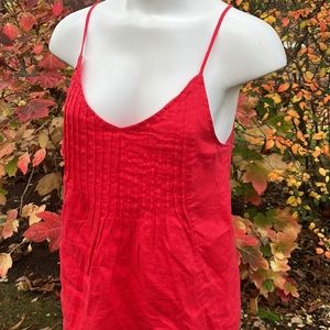 Kenar linen boho babydoll top M